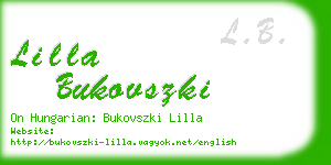 lilla bukovszki business card